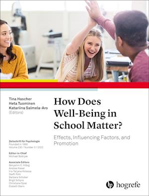 Cover for Tina Hascher · How Does Well-Being in School Matter? (Book) (2023)