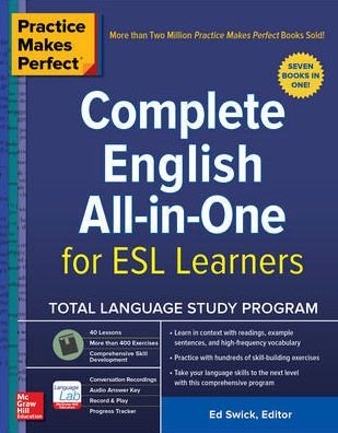 Cover for Ed Swick · Practice Makes Perfect: Complete English All-in-One for ESL Learners (Paperback Book) [Ed edition] (2019)
