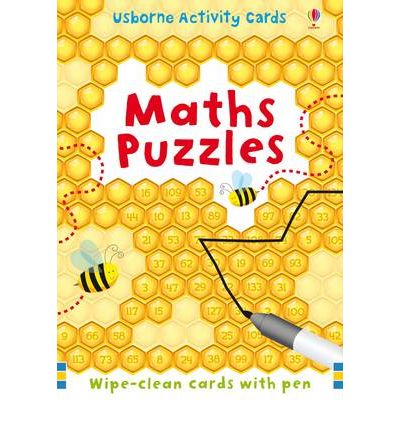 Cover for Usborne · Maths Puzzles - Puzzle Cards + Pen (Flashcards) (2011)