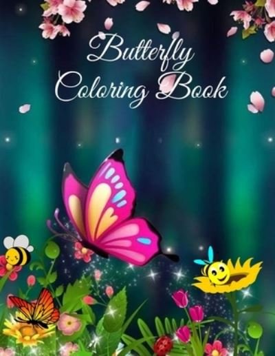 Cover for Nikolas Parker · Butterfly Coloring Book (Paperback Book) (2021)