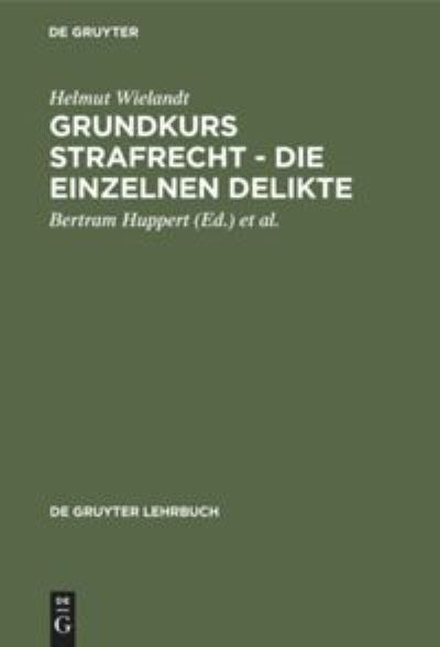 Cover for Harro Otto · Grundkurs Strafrecht (Paperback Book) (1995)