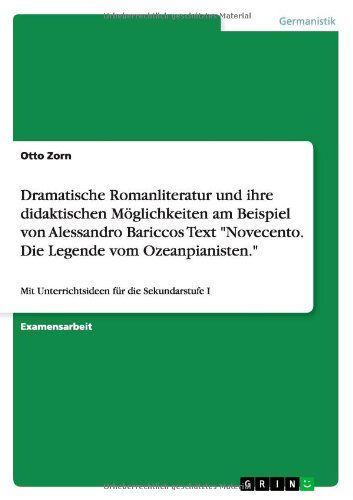 Cover for Zorn · Dramatische Romanliteratur und ihr (Book) [German edition] (2013)