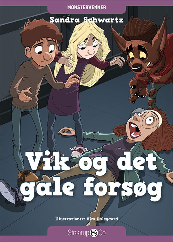 Cover for Sandra Schwartz · Monstervenner: Vik og det gale forsøg (Inbunden Bok) [1:a utgåva] (2019)