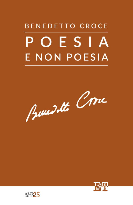 Cover for Benedetto Croce · Poesia E Non Poesia (Book)