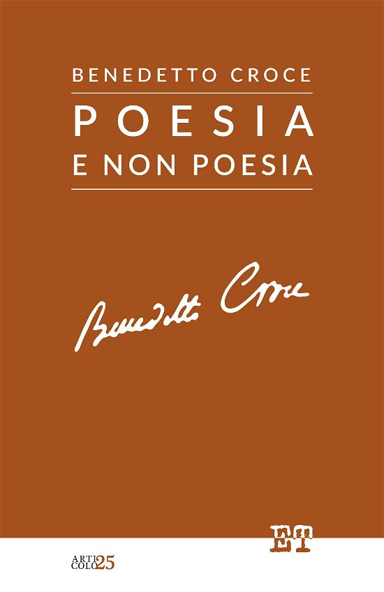 Cover for Benedetto Croce · Poesia E Non Poesia (Book)