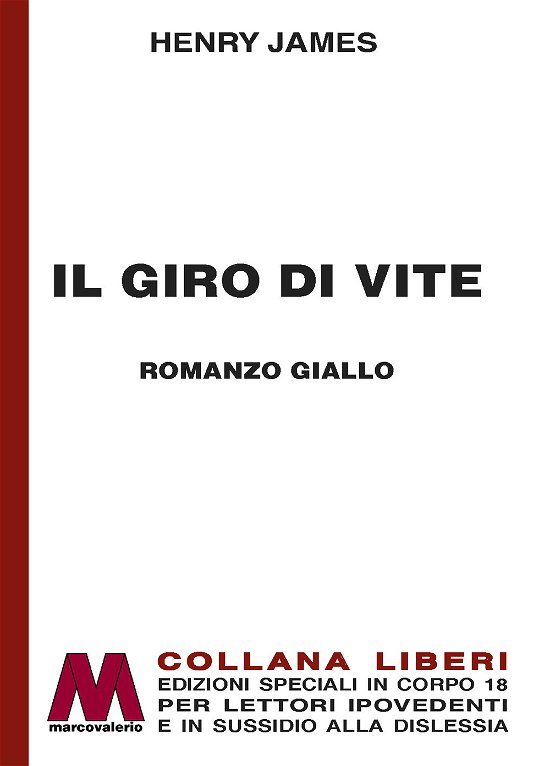 Cover for Henry James · Il Giro Di Vite. Ediz. A Caratteri Grandi (Bog)