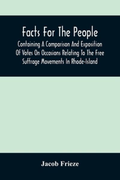 Cover for Jacob Frieze · Facts For The People (Paperback Book) (2021)