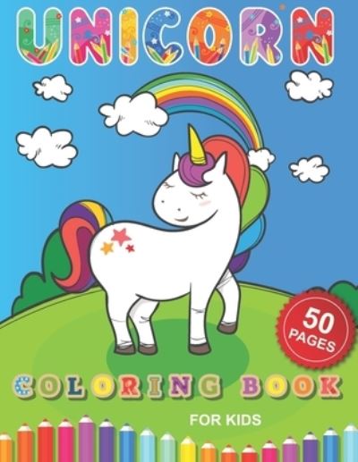 Cover for Barkoun Press · Unicorn Coloring Book (Paperback Book) (2020)