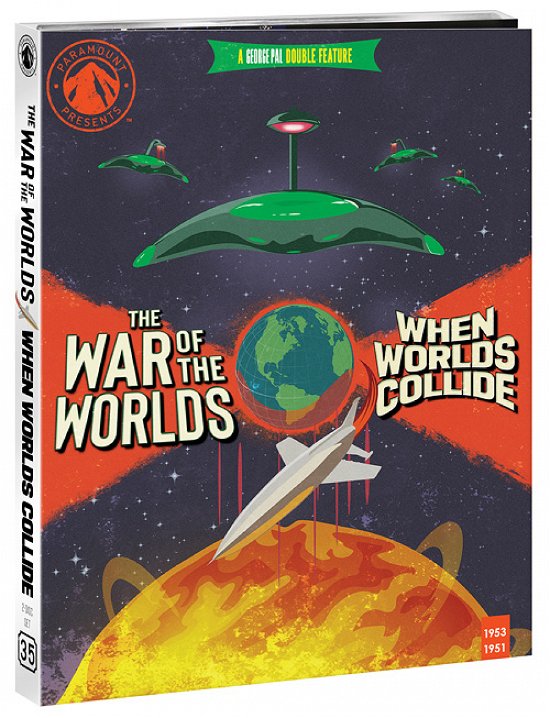 Cover for War of the Worlds (1953) and When Worlds Collide (4K UHD + Blu-ray) (2022)