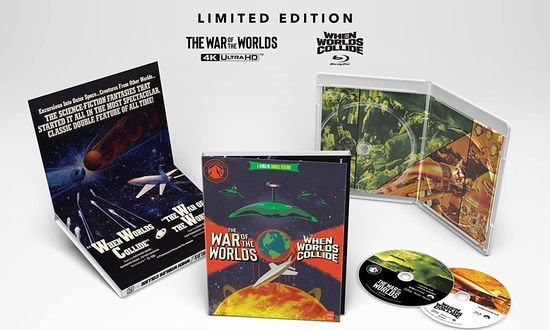 Cover for War of the Worlds (1953) and When Worlds Collide (4K UHD + Blu-ray) (2022)