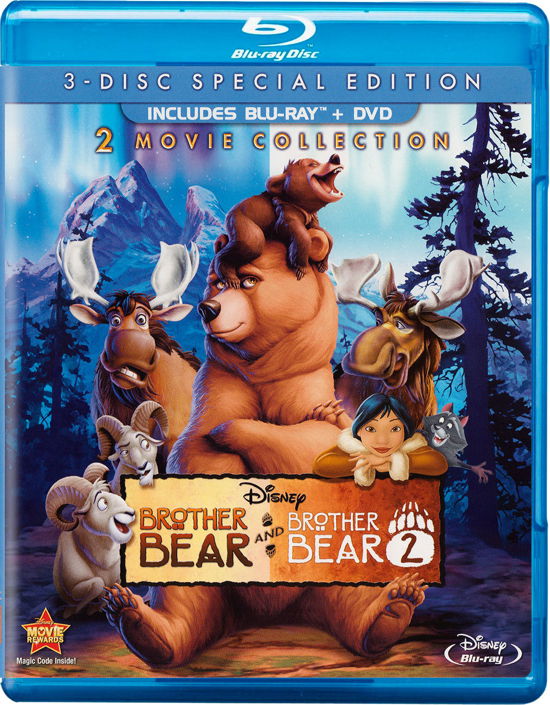 Cover for Brother Bear &amp; Brother Bear 2 (Blu-ray) [Widescreen edition] (2013)