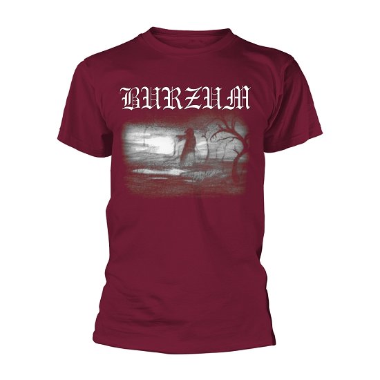 Cover for Burzum · Aske 2013 (Maroon) (T-shirt) [size S] [Maroon edition] (2018)
