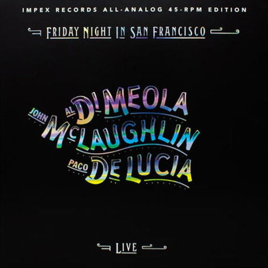 Cover for Mclaughlin / Meola / Lucia · Friday Night In San Francisco (LP) [Audiophile Numbered edition] (2019)