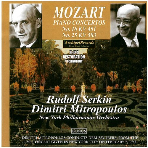 Cover for Mozart / Mitropolous · Klavierkonzerte 16 &amp; 25 (CD) (2012)