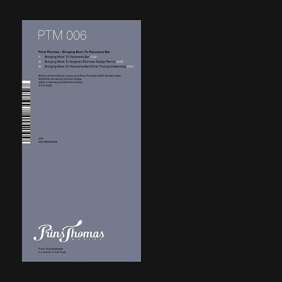 Cover for Prins Thomas · Bringing Mum To Panorama Bar (LP) (2020)