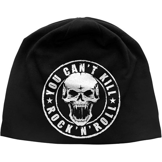 Cover for Generic · Generic Unisex Beanie Hat: You Can't Kill Rock N' Roll (TØJ) [Black - Unisex edition]