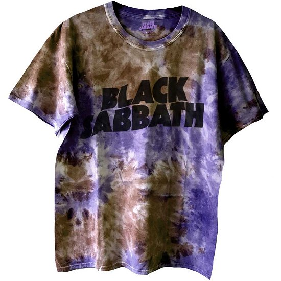 Black Sabbath Unisex T-Shirt: Wavy Logo (Wash Collection) - Black Sabbath - Produtos -  - 5056561013244 - 