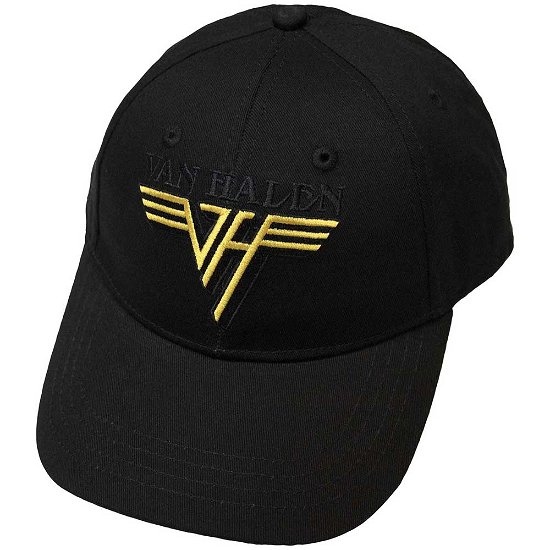 Van Halen Unisex Baseball Cap: Text & Yellow Logo - Van Halen - Merchandise -  - 5056737221244 - 