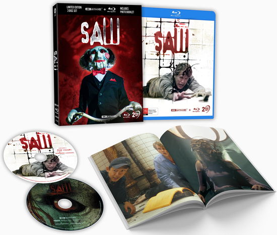 Saw (2004) - Limited Edition 3D Lenticular Hardcase + Photo Booklet (4k & Blu-ray) - 4k Ultra Hd - Filmy - HORROR - 9337369039244 - 22 marca 2024