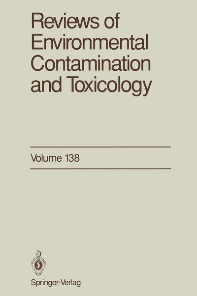 Cover for George W. Ware · Reviews of Environmental Contamination and Toxicology: Continuation of Residue Reviews - Reviews of Environmental Contamination and Toxicology (Innbunden bok) [1994 edition] (1994)