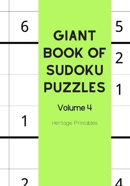 Cover for Heritage Printables · Giant Book of Sudoku Puzzles Volume 4 (Paperback Book) (2019)
