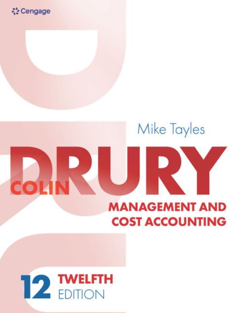 Cover for Drury, Colin (University of Huddersfield) · Management and Cost Accounting (Paperback Book) (2023)