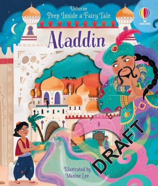 Cover for Anna Milbourne · Peep Inside a Fairy Tale Aladdin - Peep Inside a Fairy Tale (Board book) (2021)