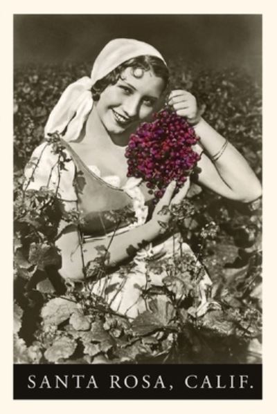 Cover for Found Image Press · Vintage Journal Santa Rosa, California, Woman with Grapes (Book) (2022)