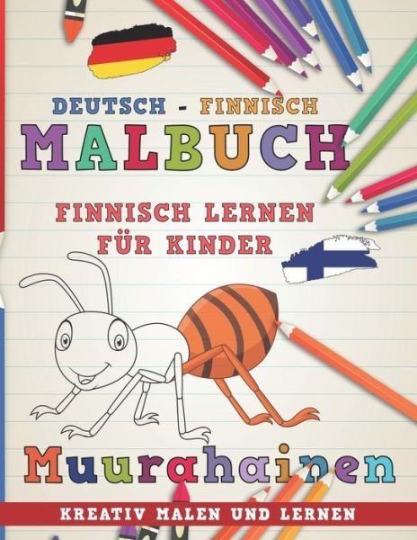 Cover for Nerdmedia · Malbuch Deutsch - Finnisch I Finnisch Lernen F (Pocketbok) (2018)