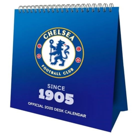 Cover for Chelsea FC Desk Easel Calendar 2025 (Calendar) (2024)