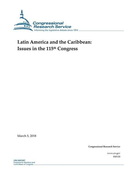 Cover for Congressional Research Service · Latin America and the Caribbean (Pocketbok) (2018)