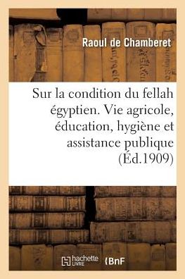 Cover for Raoul de Chamberet · Enquete Sur La Condition Du Fellah Egyptien Au Triple Point de Vue de la Vie Agricole (Paperback Book) (2017)