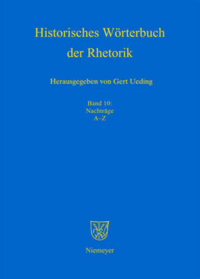 Cover for Gert Ueding · Nachträge A - Z (Book) (2011)