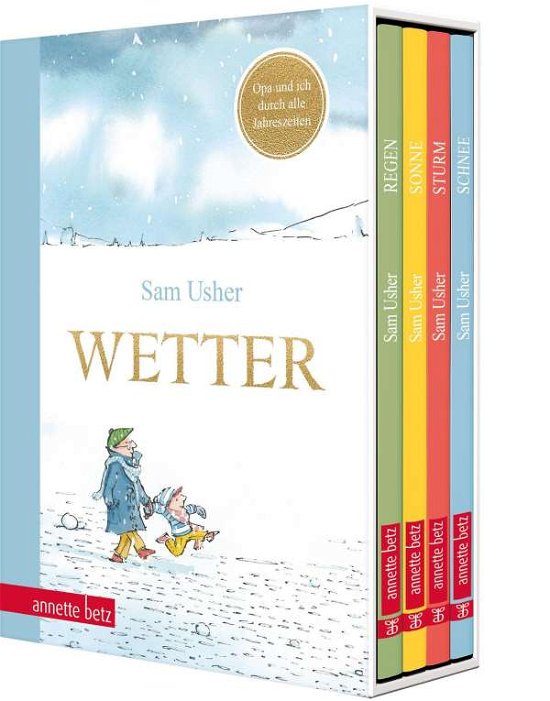 Cover for Sam Usher · Wetter - Vier Bilderbücher in einem hochwertigen Schuber (Hardcover Book) (2021)