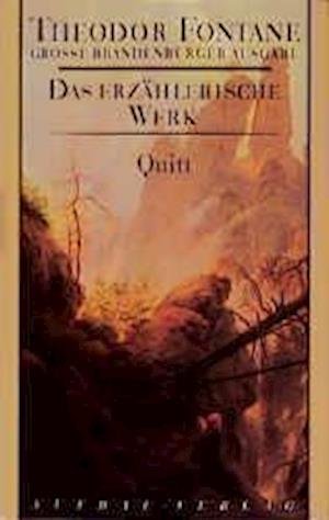 Cover for Theodor Fontane · Das erzählerische Werk 12. Quitt (Hardcover Book) (1999)