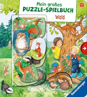 Cover for Mila Rulff · Mein großes Puzzle-Spielbuch: Wald (Zabawki)