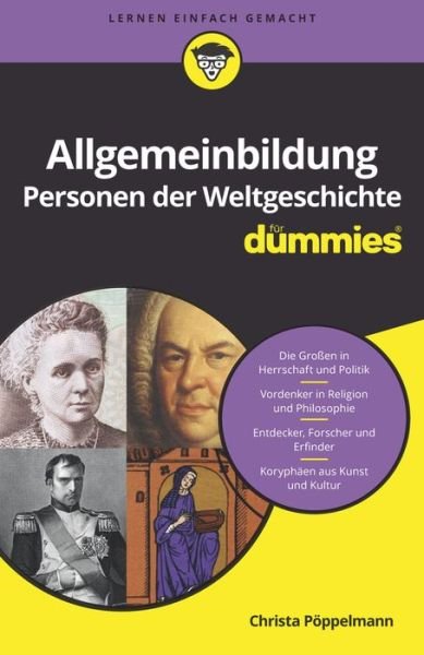Cover for Christa Poppelmann · Allgemeinbildung Personen der Weltgeschichte fur Dummies - Fur Dummies (Paperback Bog) (2018)