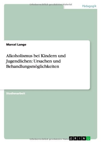 Cover for Lange · Alkoholismus bei Kindern und Juge (Book) [German edition] (2011)