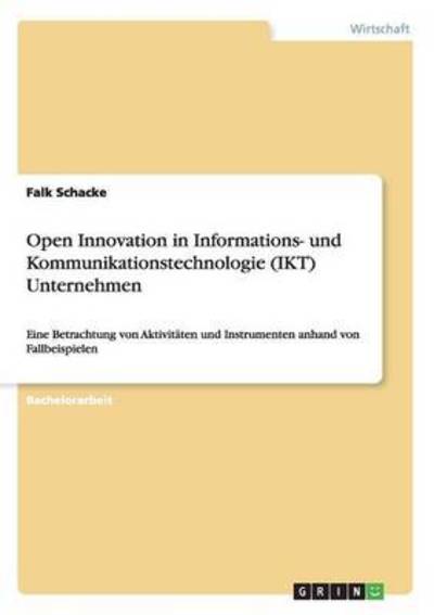 Cover for Schacke · Open Innovation in Informations (Book)