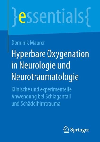 Cover for Maurer · Hyperbare Oxygenation in Neurolo (Bok) (2016)