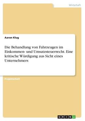Cover for Klug · Die Behandlung von Fahrzeugen im E (Book) (2017)