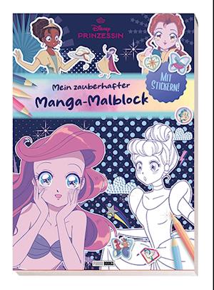 Cover for Disney · Disney Prinzessin: Mein zauberhafter Manga-Malblock (Book) (2024)