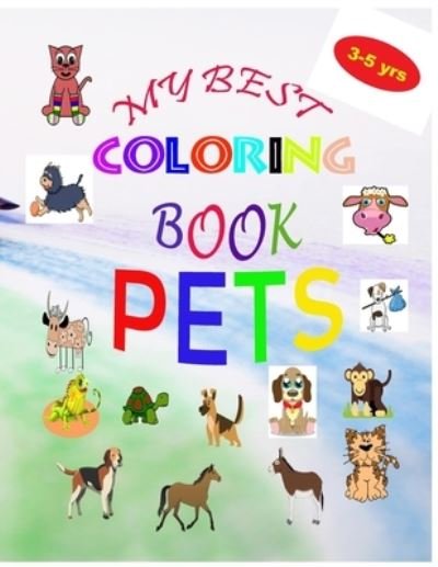 Cover for Houari' Book · My Best Coloring Book Pets (Paperback Book) (2020)