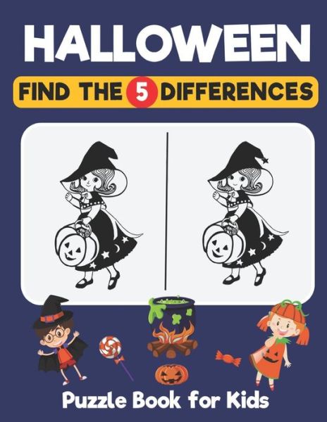 Cover for Alda Activity Book · Halloween Find The Differences Puzzle Book For Kids (Pocketbok) (2020)