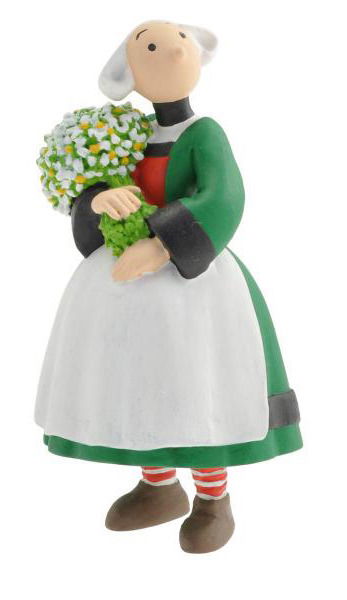 Becassine: Becassine With Flowers Figurine - Plastoy 61024 - Merchandise - Plastoy - 3521320610245 - 