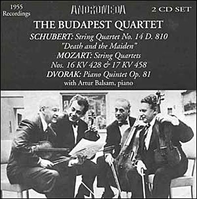 Cover for Schubert / Budapest Qrt · Budapest Qrt Live (CD) (2012)
