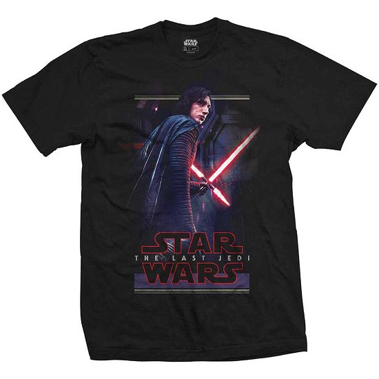 Star Wars Unisex T-Shirt: Episode VIII Kylo Pose - Star Wars - Produtos - Bravado - 5056170614245 - 