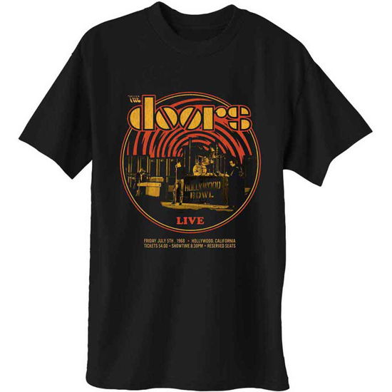 The Doors Unisex T-Shirt: 68 Retro Circle - The Doors - Merchandise - MERCHANDISE - 5056170643245 - 22. januar 2020
