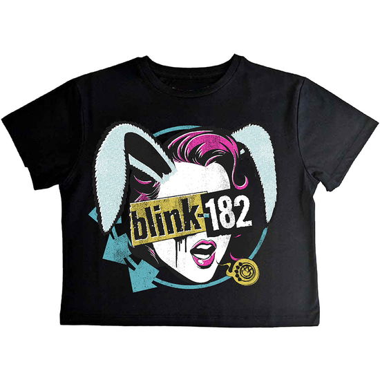 Cover for Blink-182 · Blink-182 Ladies Crop Top: Blind Date (Black) (CLOTHES) [size XS] (2024)