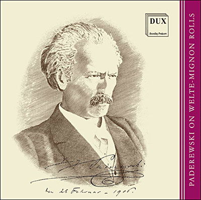 Paderewski Recordings on Welte-mignon Rolls - Paderewski / Liszt / Schubert / Beethoven / Chopin - Musique - DUX - 5902547003245 - 25 septembre 2001